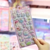 3D relief stickers, children's cartoon Kuromi, Melody, Cinnamon Dog, KT cat, crystal water stickers Specification image